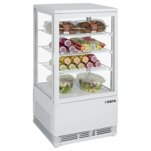 Saro Mini Umluftkühlvitrine 68 liter - weiß - Modell SC 70 - 330-10001 - 330-10001