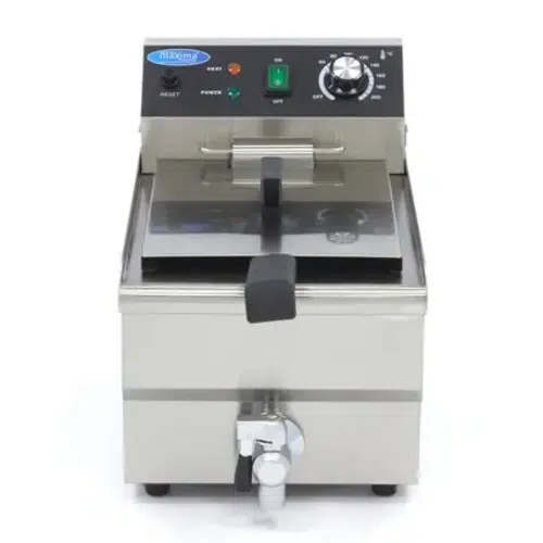 Maxima Gastro Fritteuse - 10 liter - 3 kW - mit Ablasshahn - 09365228 - 09365228