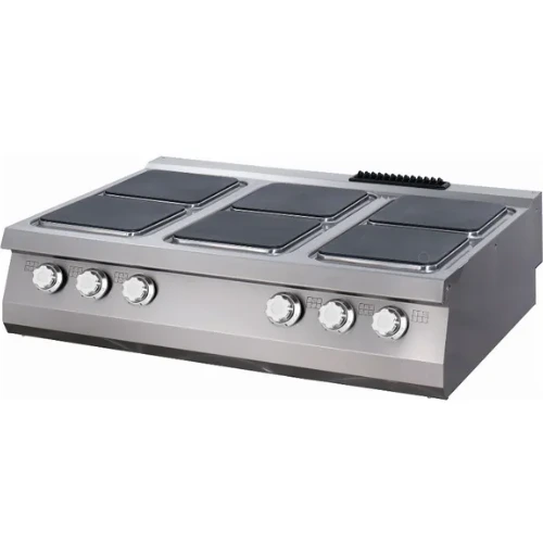 Maxima Gastro Elektro Kochfeld - 6 Brenner - Dreifache Einheit - 90 cm Tief - 09398537 - 09398537