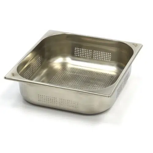 Maxima Gastro Gastronormbehälter - 2/3 GN - 10 cm Tief - Edelstahl - Perforiert - 09367671 - 09367671