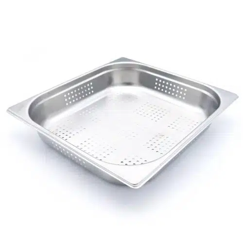 Maxima Gastro Gastronormbehälter - 2/3 GN - 6,5 cm Tief - Edelstahl - Perforiert - 09367670 - 09367670