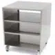 Maxima Gastro Maschinentisch - 60 x 80 cm - 120 kg Ladungskapazität - auf Rädern - 09300785 - 09300785