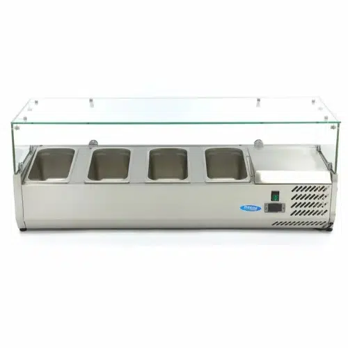 Maxima Gastro Aufsatzkühlvitrine - 120 cm - Passt 4 x 1/3 GN - 09400320 - 09400320