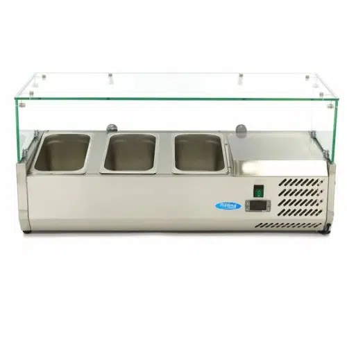 Maxima Gastro Aufsatzkühlvitrine - 95 cm - Passt 3 x 1/3 GN - 09400317 - 09400317
