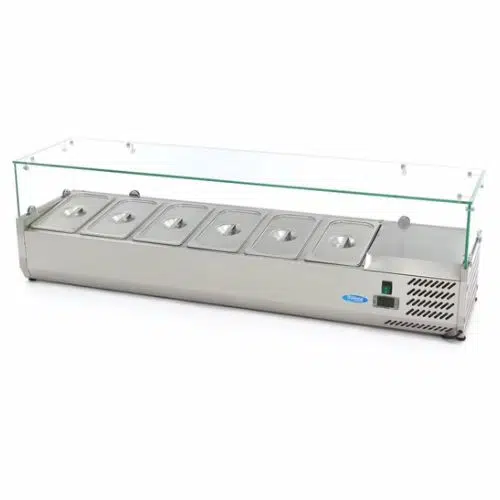 Maxima Gastro Aufsatzkühlvitrine -150 cm - Passt 6 x 1/3 GN - 09400323 - 09400323