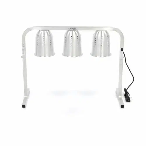 Gastro Wärmelampe - 3 Lampen - inkl. Lampen und 1 x 2/1 GN -Behälter - Maxima 09362042 - 09362042