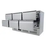 Saro Kühltisch mit 6 Schubladen - Modell VIVIA S 903 S/S TOP - 6x 1/2 GN - 323-10041 - 323-10041