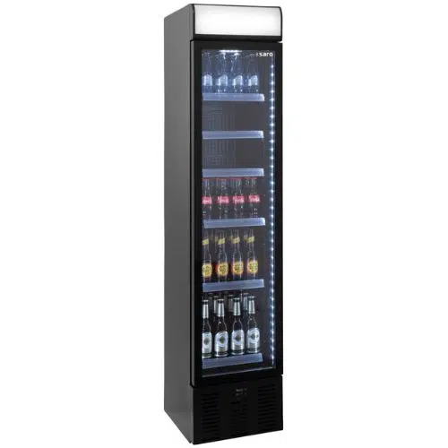 Saro Getränkekühlschrank 150 liter - Werbetaf - schmal - DK 134 PRO - 325-2250 - 325-2250