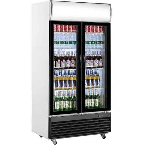 Saro Getränkekühlschrank 800 liter - 2 Türen - Werbetafel - GTK 800 - 437-1015 - 437-1015