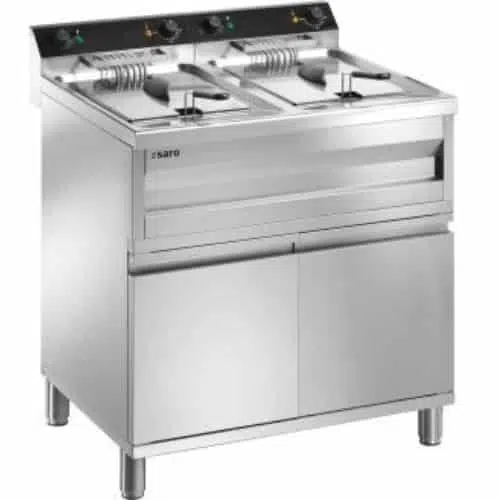 Fritteuse 2X12 Liter | 400 V -2x9 kW | B800xT700xH950 mm | SARO 172-4055 - 172-4055