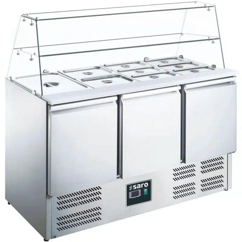Saro Saladette 3 Türen, Glasaufsatz, Modell ES 903 G - 465-1090 - 465-1090