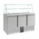 Combisteel Gekühlte Saladette mit Glas und 3 Türen - 7950.0405 - 7950.0405