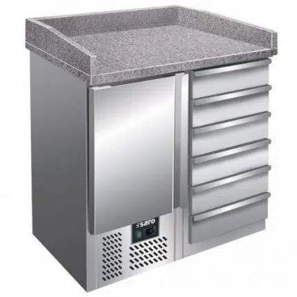 Saro Pizzatisch, 1 Tür+ 6 Schubladen, Modell PZ 4001 | 323-1510 - 323-1510