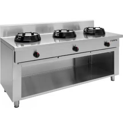 ChinaHerd, Wok Kochplatte | 3X21KW | B1800xT700xH850mm | SARO 423-2050 - 423-2050
