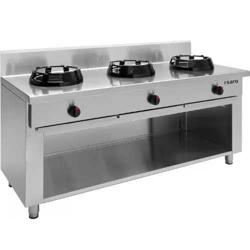 ChinaHerd, Wok Kochplatte | 3X21KW | B1800xT700xH850mm | SARO 423-2050 - 423-2050