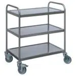 Saro Servierwagen 150 kg - Bordmaß: 800 x 500 mm - SW3 3 Borde - 487-2005 - 487-2005