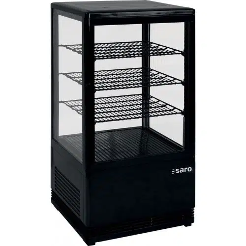 Saro Mini Umluftkühlvitrine 68 Liter - Schwarz - SC 70 - 330-10051 - 330-10051