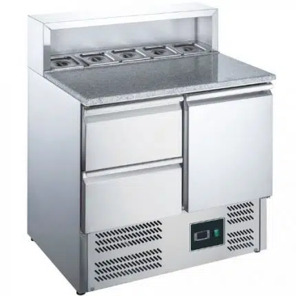 Saro Pizzatisch, Tür + 2 Schubl., Aufsatz, EPS 900 1/2 | 465-1045 - 465-1045