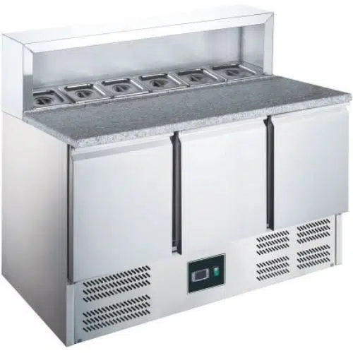 Saro Pizzatisch, 3 Türen, mit Aufsatz, Modell EPS 903 - 465-1050 - 465-1050
