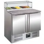 Saro Pizzatisch, 2 Türen, Glasaufsatz, Modell PS 200 G | 323-1101 - 323-1101