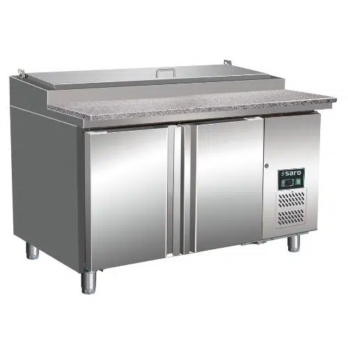 Saro Pizzatheke mit Doppeltür 1/3 GN - Granitarbeitsplatte - SH 1500 - 323-1115 - 323-1115
