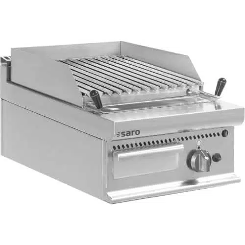 Saro Gastro Gas Lavasteingrill Tischmodell 8 kW - E7/BS1BB - 423-1260 - 423-1260