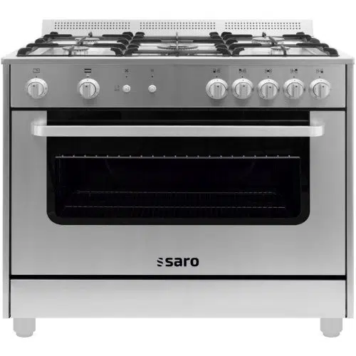 Saro Gastro Gasherd 5 brenner - Multifunktion - Gas/Gas - Modell TS95C71X - 331-1165 - 331-1165