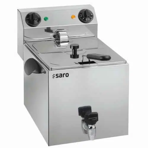 Saro Gastro Fritteuse 10 Liter - 6 kW - 400 V - B335xT515xH350 mm - 172-2081 - 172-2081