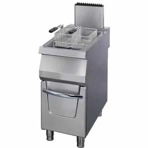 Maxima Gas Gastro Premium Fritteuse - 1 x 22 liter - 22 kW - Einzeleinheit - 90 cm Tief - mit Ablasshahn - 09398605 - 09398605
