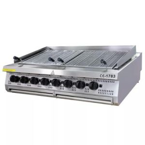 Maxima Gastro Holzkohlengrill Gas - 8 Zonen - Dreifache Einheit - 90 cm Tief - 09398601 - 09398601