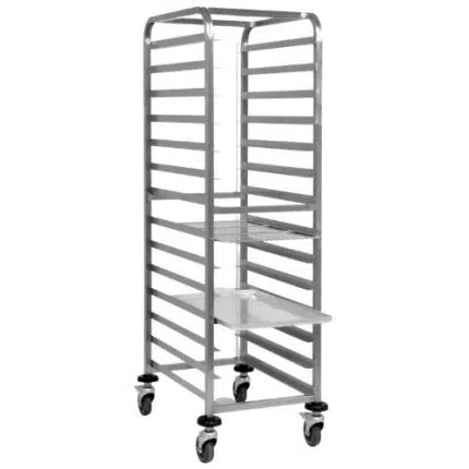 Regalwagen SVEISET | 14 Regalböden | 600 x 400 mm | B 440 x T 630 x H 1650 mm | SARO 452-1345 - 452-1345