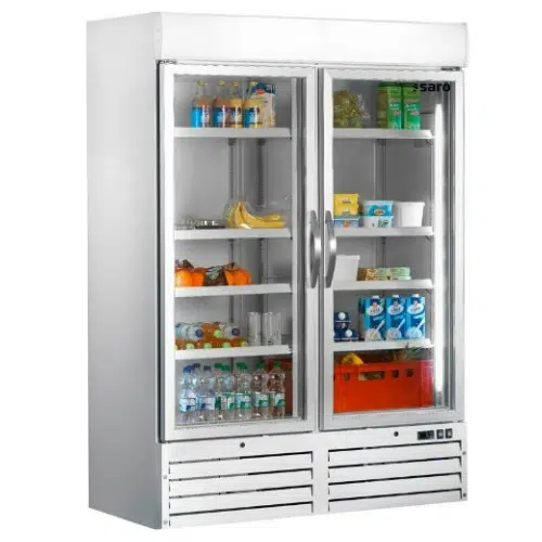 Saro Kühlschrank 2 Glastüren – 1078L – Energielabel B – Weiß – 323-4165 - 323-4165