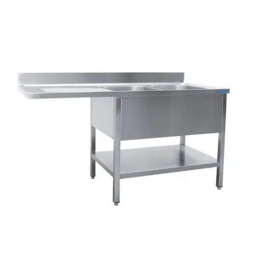 Spülcenter 2 Becken, rechts - B 1800 x T 600 mm | SARO 600-2615R - 600-2615R