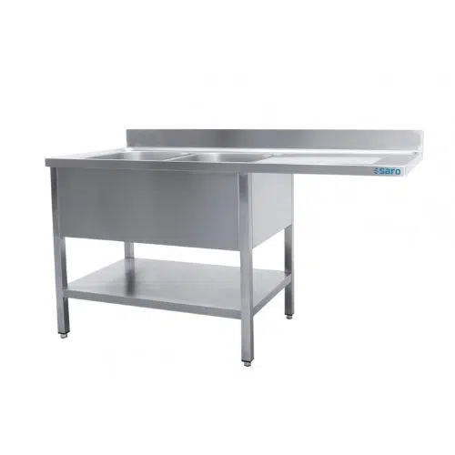 Spülcenter 2 Becken, links - B 1600 x T 700 mm | Saro 700-2610L - 700-2610L