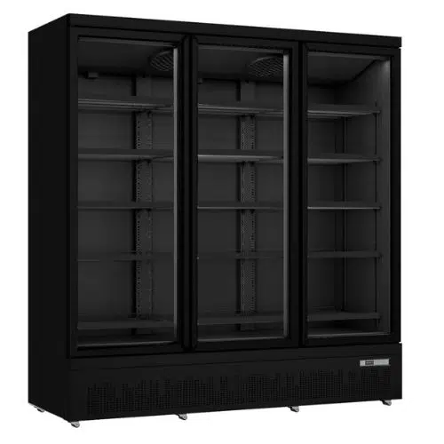 Saro Kühlschrank, 3 Glastüren, GTK 1530 S PRO - schwarz - 53-11201 - 53-11201