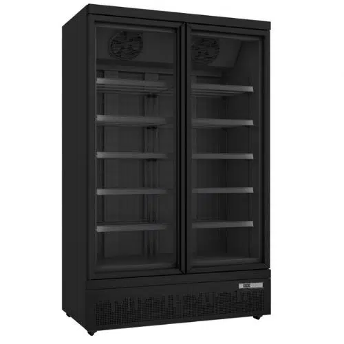 Tiefkühlschrank 2 Glastür - GTK 930 PRO - SCHWARZ - Saro 453-1124 - 453-1124