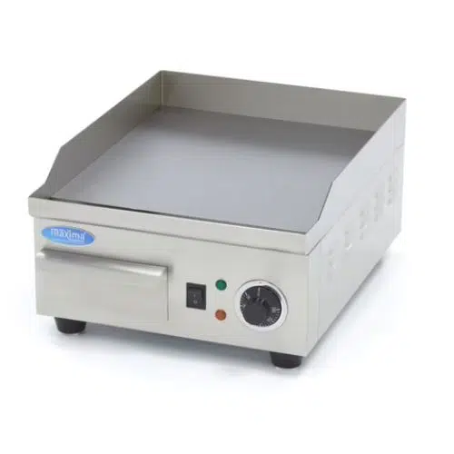 Gastro Grillplatte - Glatt - 36 cm - inkl. Tropfschale - Maxima 09365159 - 09365159