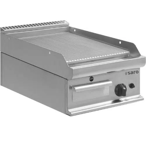 Gastro Gas Griddleplatte Tischmodell - 6 kW - E7/KTG1BBR - Saro 423-1165 - 423-1165
