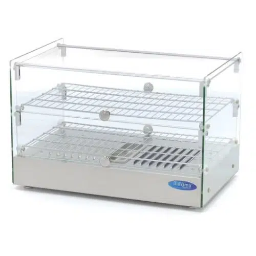Gastro Wärmevitrine - 50 liter - 55 cm - 2 Regale - Maxima 09400780 - 09400780