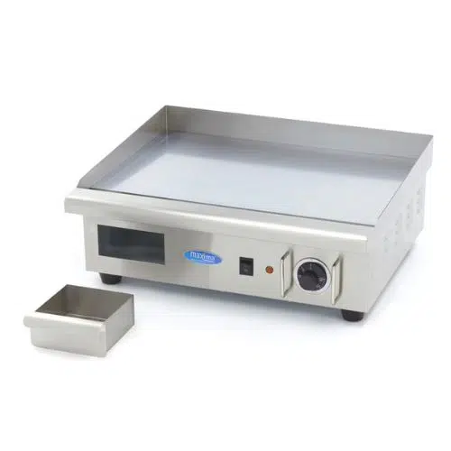 Gastro Grillplatte - Glatte Chrom - 55 cm - inkl. Tropfschale - Maxima 09365163 - 09365163
