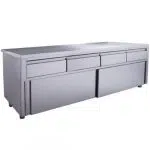 Schiebetürenschrank mit 4 Schubladen, 1800x700mm | Saro 700-2220 - 700-2220