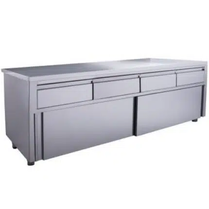 Schiebetürenschrank mit 4 Schubladen, 1800x700mm | Saro 700-2220 - 700-2220