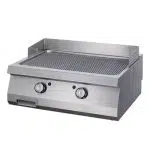 Gastro Heavy Duty Grillplatte - Gerilltes Chrom - Doppeleinheit - 70 cm Tief - Elektrisch - Maxima 09395055 - 09395055