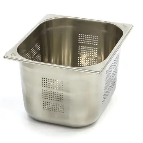 Maxima Gastro Gastronormbehälter - 1/2 GN - 20 cm Tief - Edelstahl - Perforiert - 09367614 - 09367614