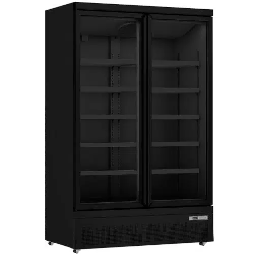 Saro Kühlschrank 2 Glastüren - 1081 liter - GTK 1000 PRO - schwarz - 453-1117 - 453-1117