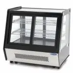 Maxima Gastro Glastürkühlschränke - 125 liter - 71 cm - Vordere und Hintere Schiebetüren - 09400847 - 09400847
