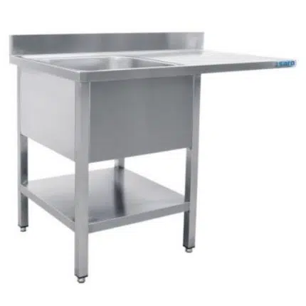 Spülcenter 1 Becken, links - B 1200 x T 600 mm | SARO 600-2600L - 600-2600L