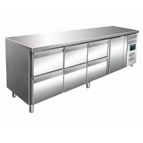 Saro Kühltisch Tür+3x2 Schubladen - KYLJA 4160 TN - 323-10726 - 323-10726