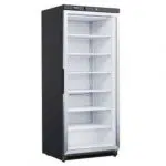 Gastro Gefrierschrank - 600 liter - Schwarz - mit Glastür | Maxima 09405033 - 09405033