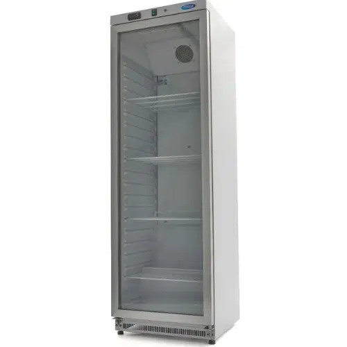 Maxima Kühlschrank Gastro 400 liter - Weiß - mit Glastür - 09405018 - 09405018